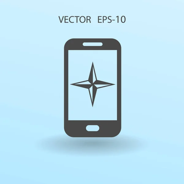 Flat ikonen av smartphone. vektor illustration — Stock vektor