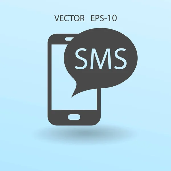 Ikona SMS. Ilustracja wektorowa — Wektor stockowy