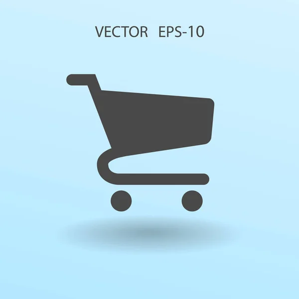 Επίπεδη εικόνα του γραφήματος για ψώνια. Vector εικονογράφηση — Διανυσματικό Αρχείο