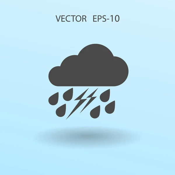 Ícone meteorológico. Ilustração vetorial — Vetor de Stock