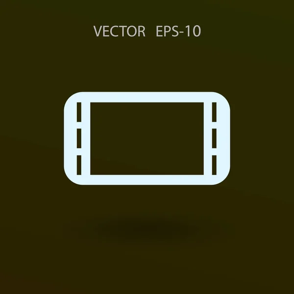 Icono plano de gamepad. ilustración vectorial — Vector de stock