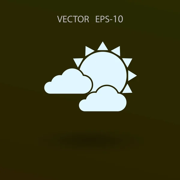 Wettersymbol. Vektorillustration — Stockvektor