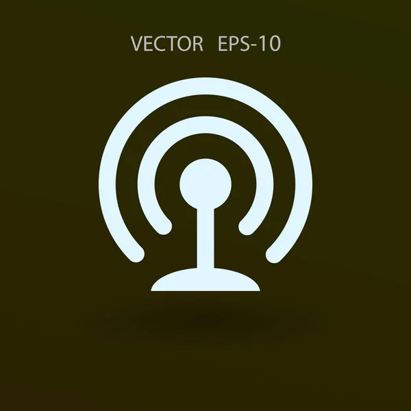 Flat icon of wifi. vector illustration — Stock Vector
