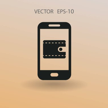 İnternet alışveriş simgesi. vektör illüstrasyonu