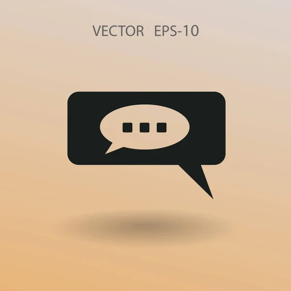 Chat-Symbol. Vektorillustration — Stockvektor