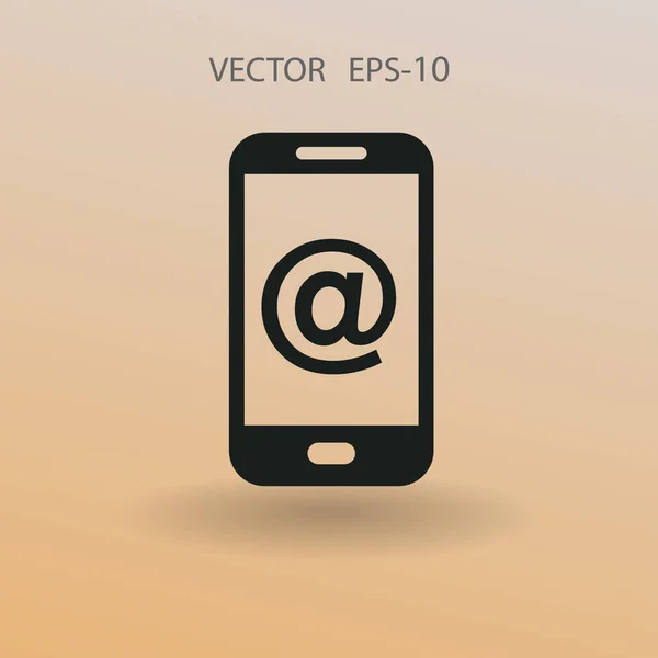Мобильная почта. векторная иллюстрация — стоковый вектор