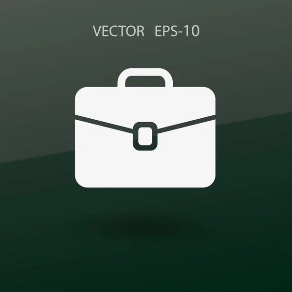 Lapos táska ikonra. vektoros illusztráció — Stock Vector