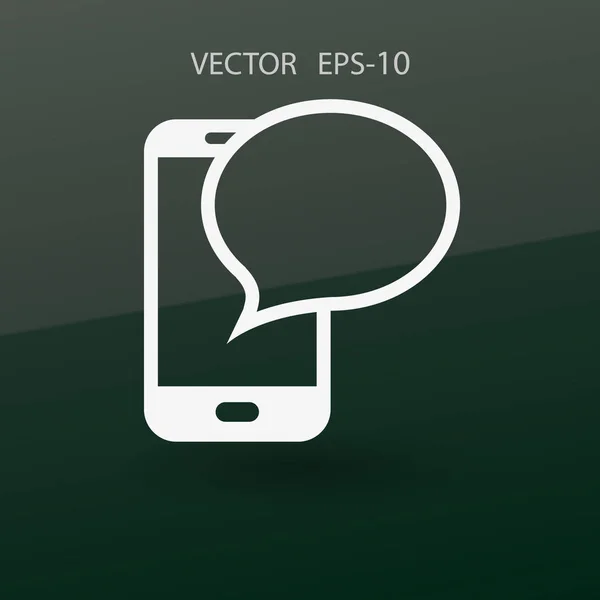SMS-ikonen. vektor illustration — Stock vektor