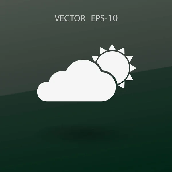 Ikona počasí. vektorová ilustrace — Stockový vektor
