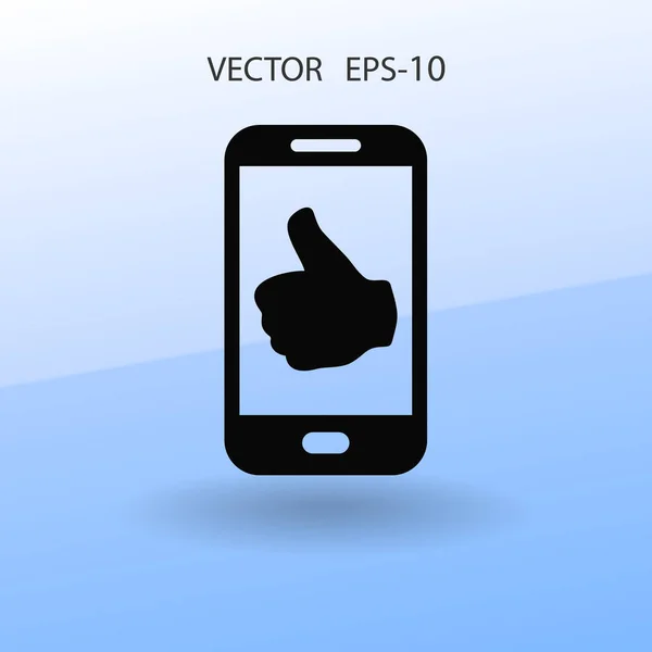 Flat ikonen av smartphone. vektor illustration — Stock vektor