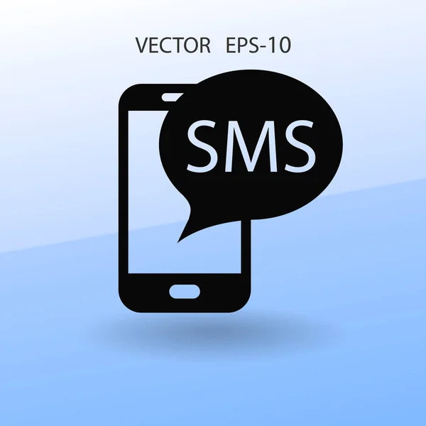 Sms icon. vector illustration — Stock Vector