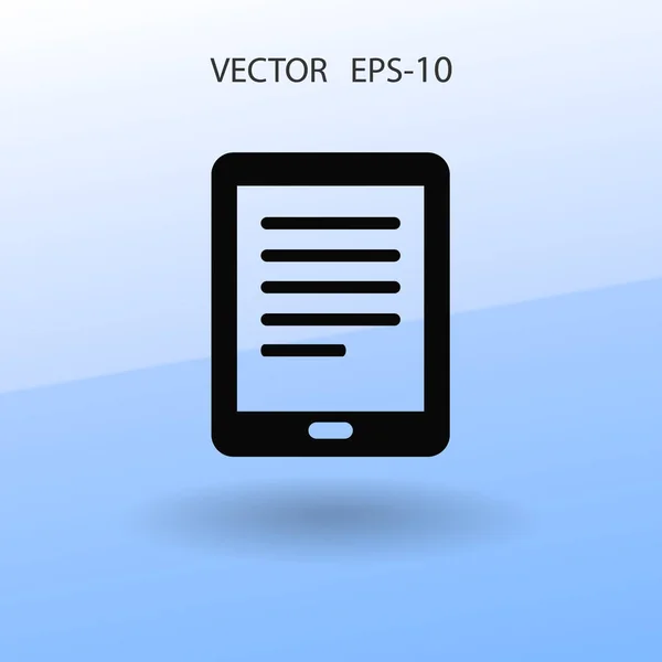 Icono plano de touchpad. ilustración vectorial — Archivo Imágenes Vectoriales