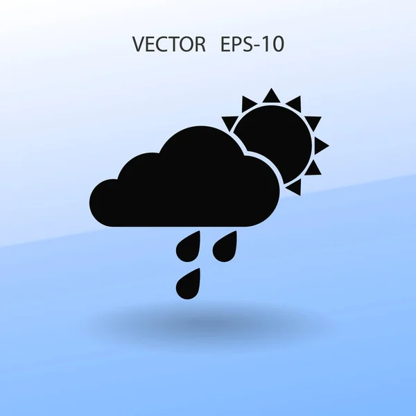 Ícone meteorológico. Ilustração vetorial — Vetor de Stock