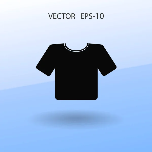 Flat a T-Shirt icon. Vector — Stock Vector