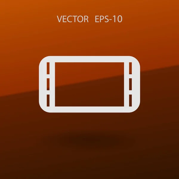 Flat icon of gamepad. vector illustration — Stock Vector