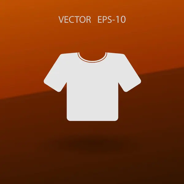 Lakás a T-Shirt ikonra. Vektor — Stock Vector