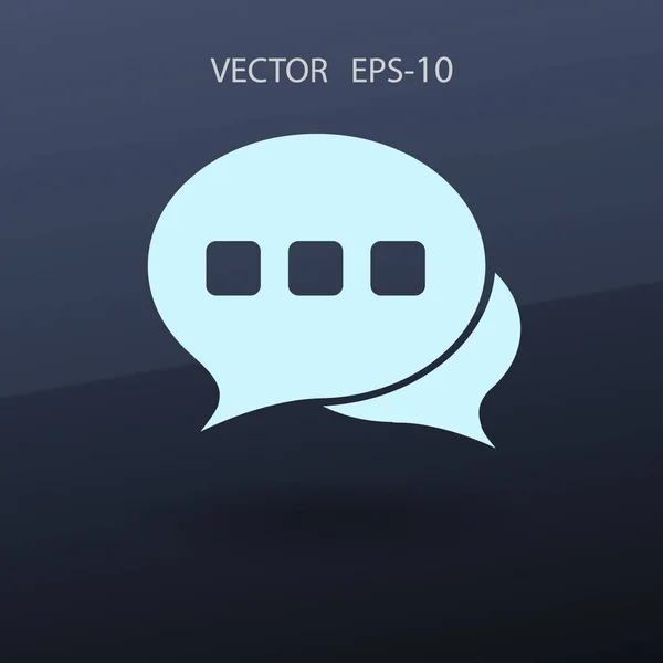 Ploché ikony komunikace. vektorové ilustrace — Stockový vektor