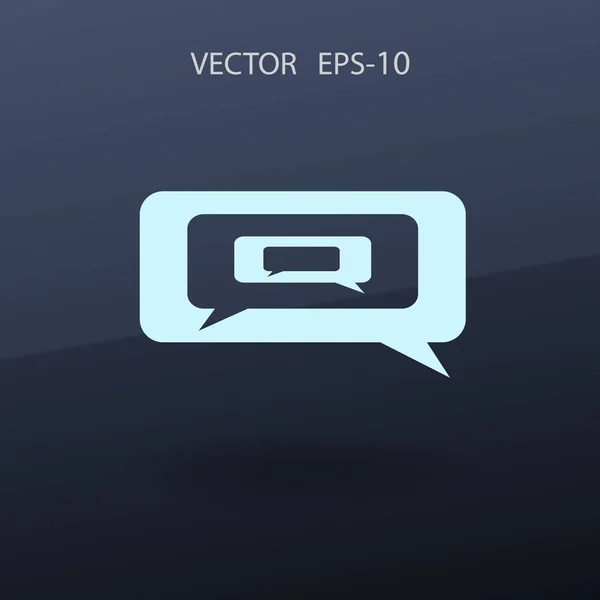 Chat-Symbol. Vektorillustration — Stockvektor