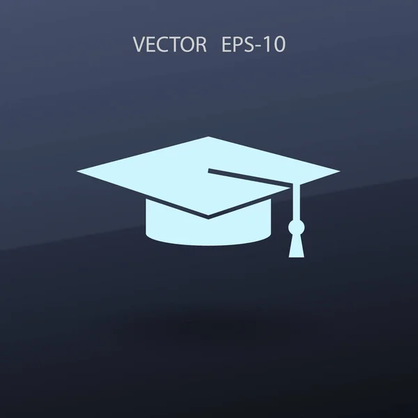 Flat ikonen för examen. vektor illustration — Stock vektor