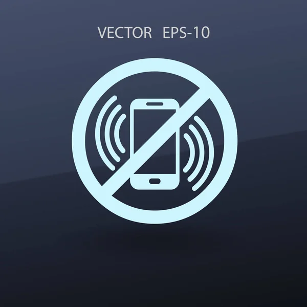 Turn off phone icon. vector illustration — Stock Vector