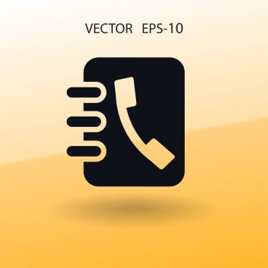 Düz simge rehber kitap. vektör çizim