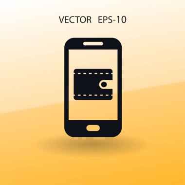 İnternet alışveriş simgesi. vektör illüstrasyonu