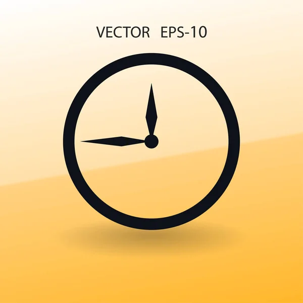 Flat  icon of clock. vector illustration — Stock Vector