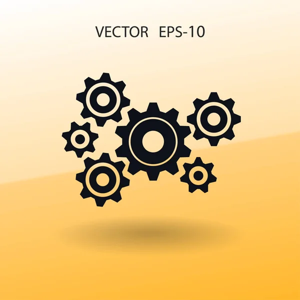 Ikon gigi. ilustrasi vektor - Stok Vektor