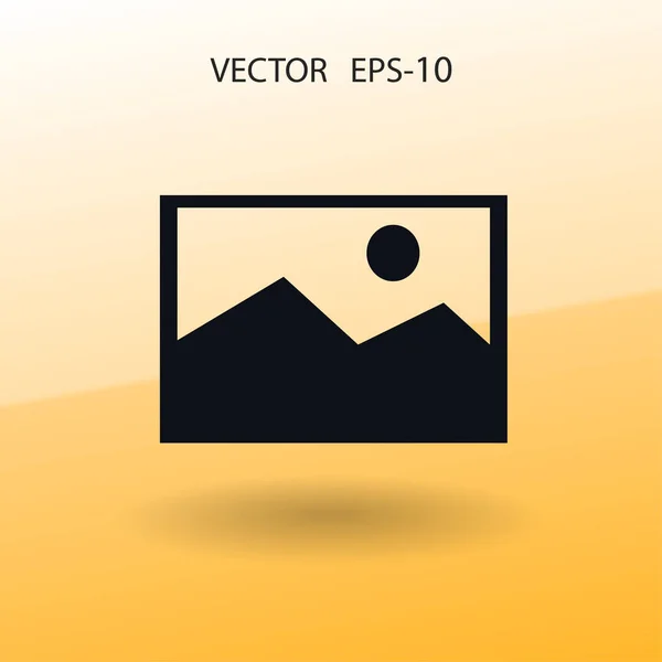 Nature photo icon. vector illustration — Stock Vector