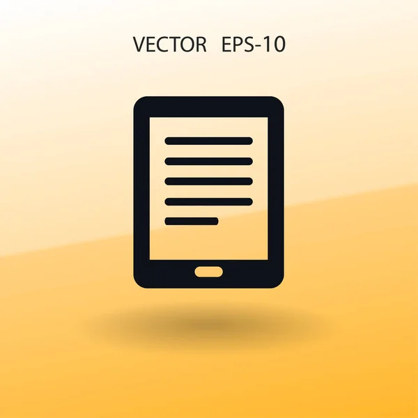 Icono plano de touchpad. ilustración vectorial — Archivo Imágenes Vectoriales