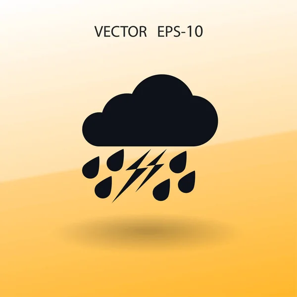 Hava durumu ikonu. vektör illüstrasyonu — Stok Vektör