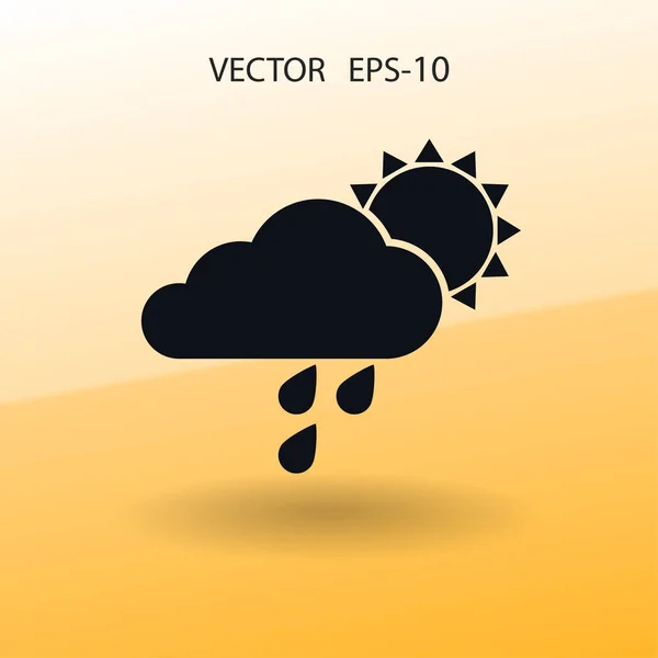 Hava durumu ikonu. vektör illüstrasyonu — Stok Vektör