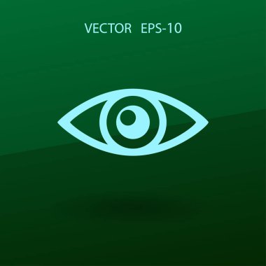 Düz simgesi denetim. vektör çizim