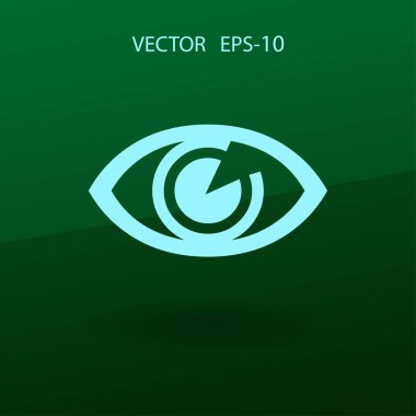 Düz simgesi denetim. vektör çizim