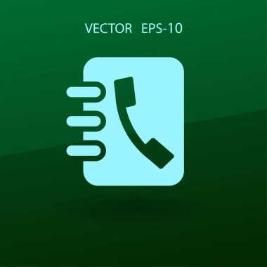 Düz simge rehber kitap. vektör çizim