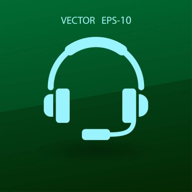 Düz simgesi desteği. vektör çizim