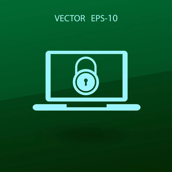 Internet security-ikonen. vektorillustration — Stock vektor