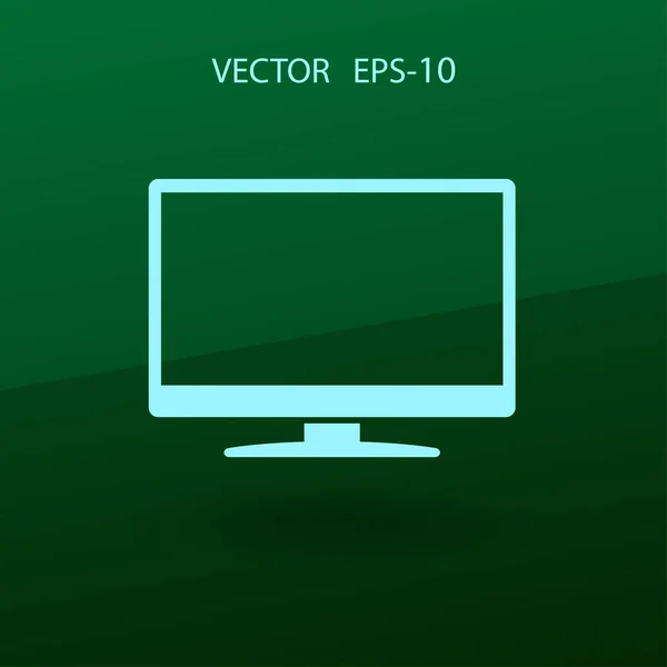 Ploché ikony monitoru. vektorové ilustrace — Stockový vektor
