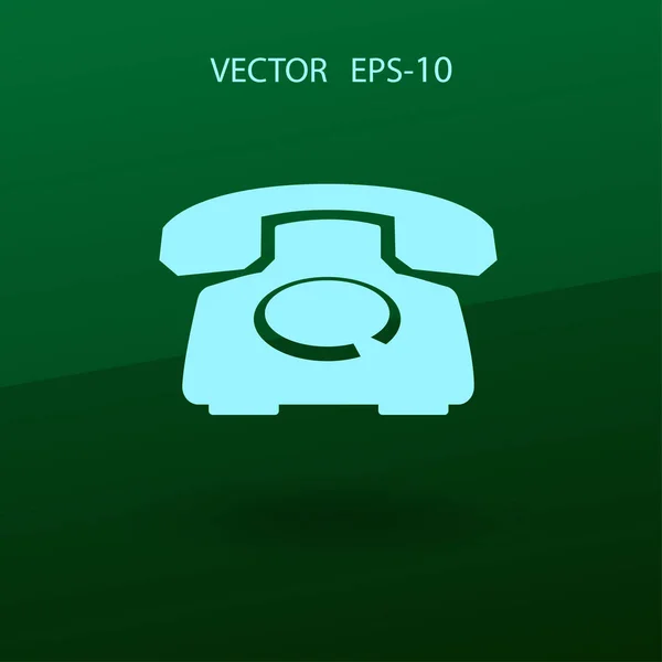 Flat ikonen av en telefon. vektor illustration — Stock vektor