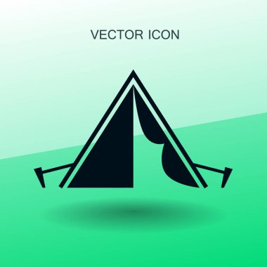 turist çadır vektör çizim