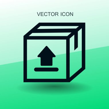 Düz corgo simgesi. vektör çizim