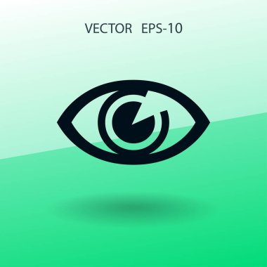 Düz simgesi denetim. vektör çizim