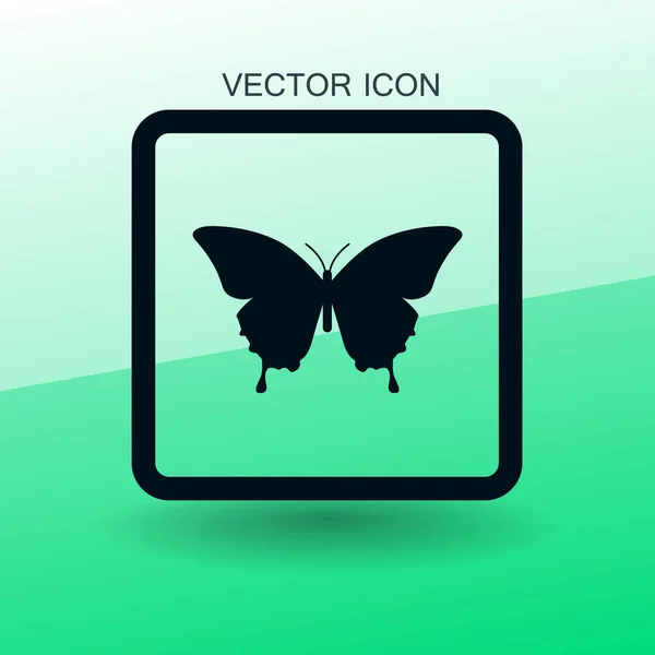 Mariposa enmarcado vector ilustración — Archivo Imágenes Vectoriales