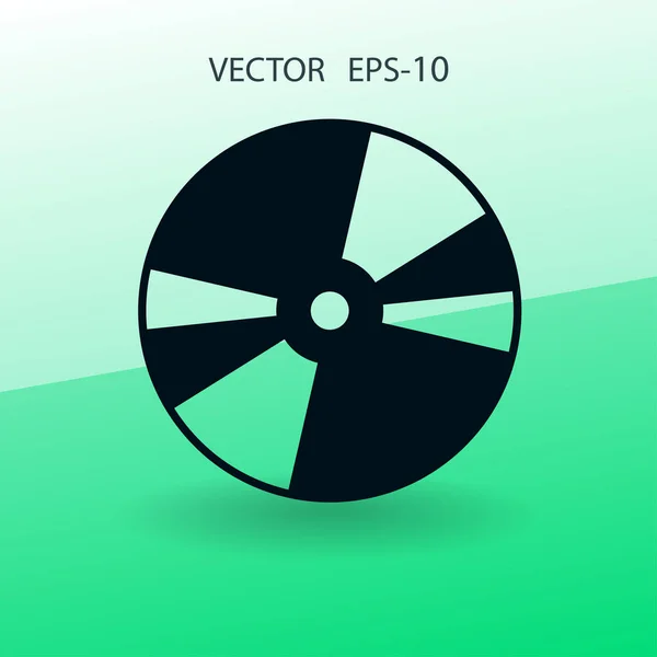 Plochý ikona disku Dvd. vektorové ilustrace — Stockový vektor