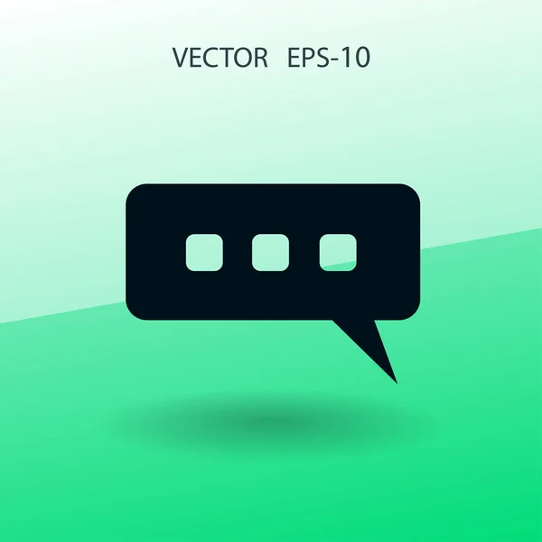 Ícone conversando. ilustração vetorial — Vetor de Stock