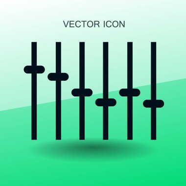 retro tarzı vektör çizim içinde ekolayzır