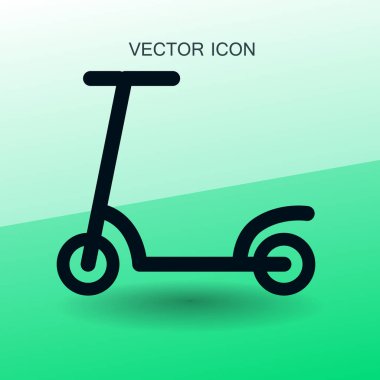 scooter simgesi vektör illüstrasyonu