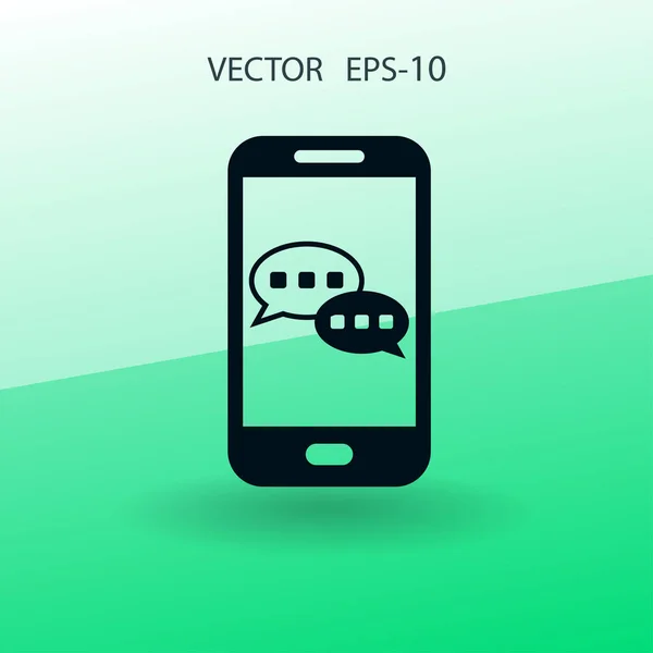 Mobila pratande ikon. vektor illustration — Stock vektor