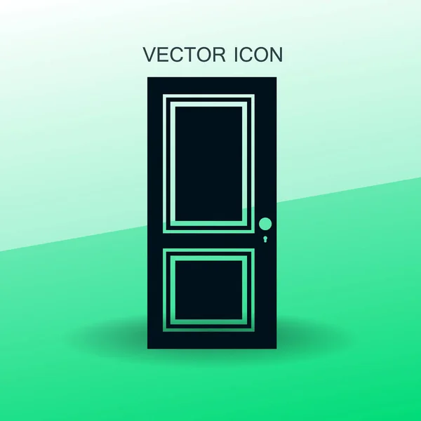 Closed door vector illustration — Stock Vector