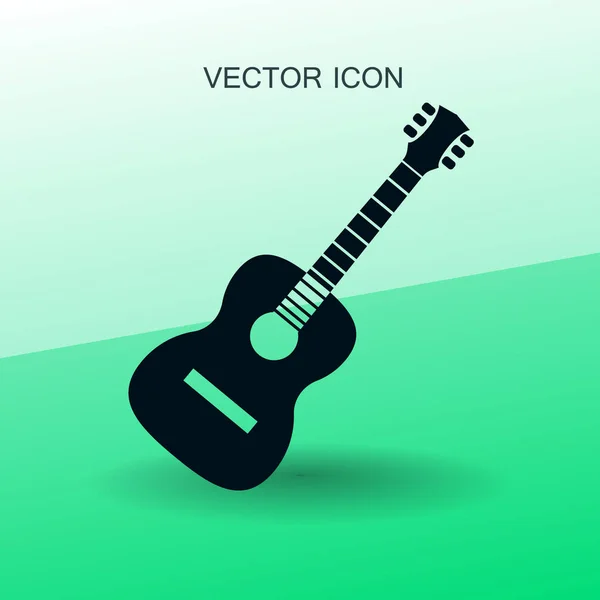 Icono de la guitarra vector ilustración — Vector de stock